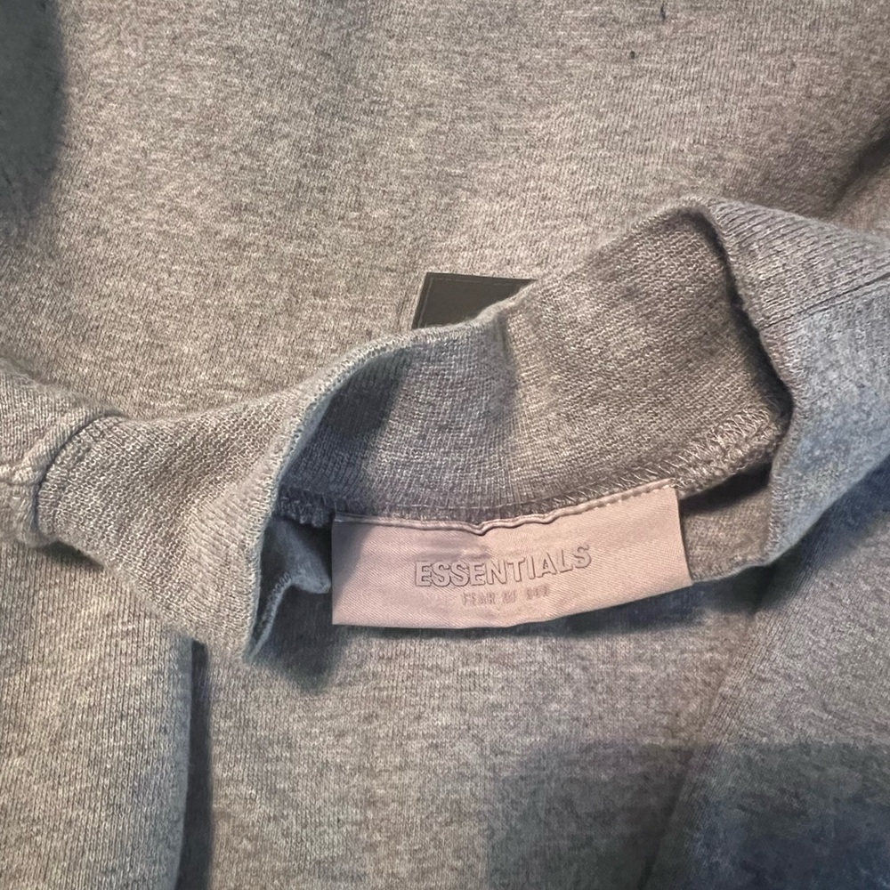 Essentials Gray Crewneck Sweater Soft Knit